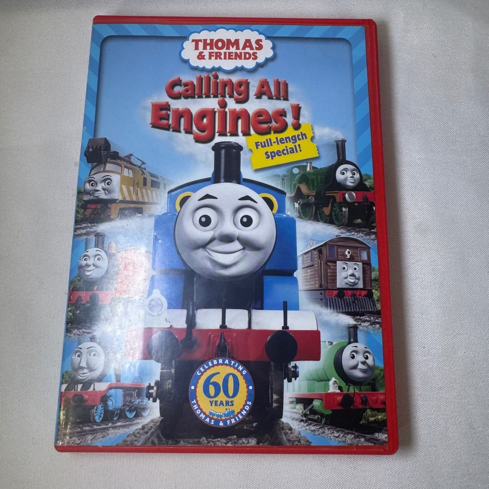 Thomas & Friends Calling All Engines DVD 2005 60th Anniversary Special Red Case